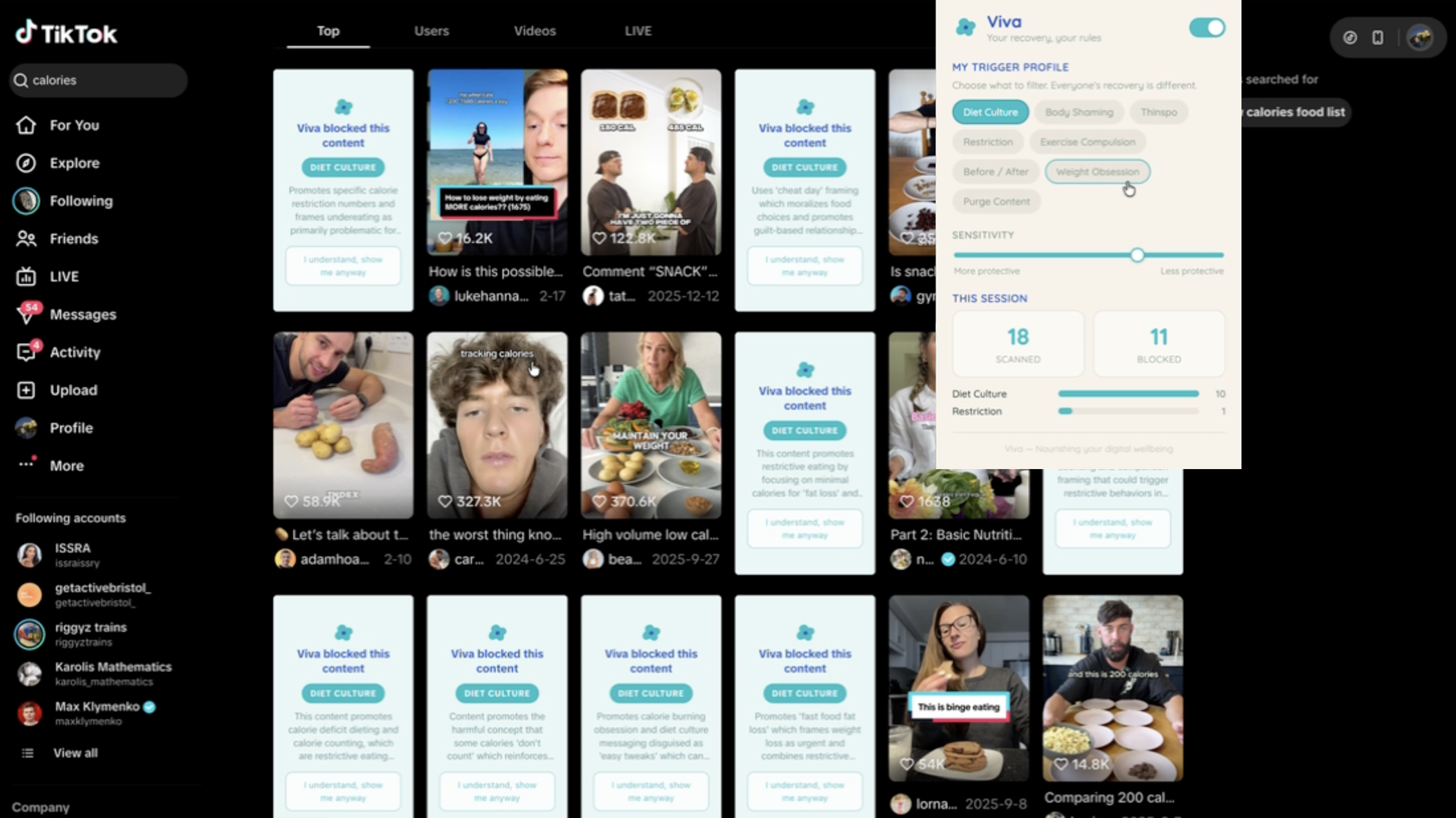 Viva - ED Recovery Content Shield